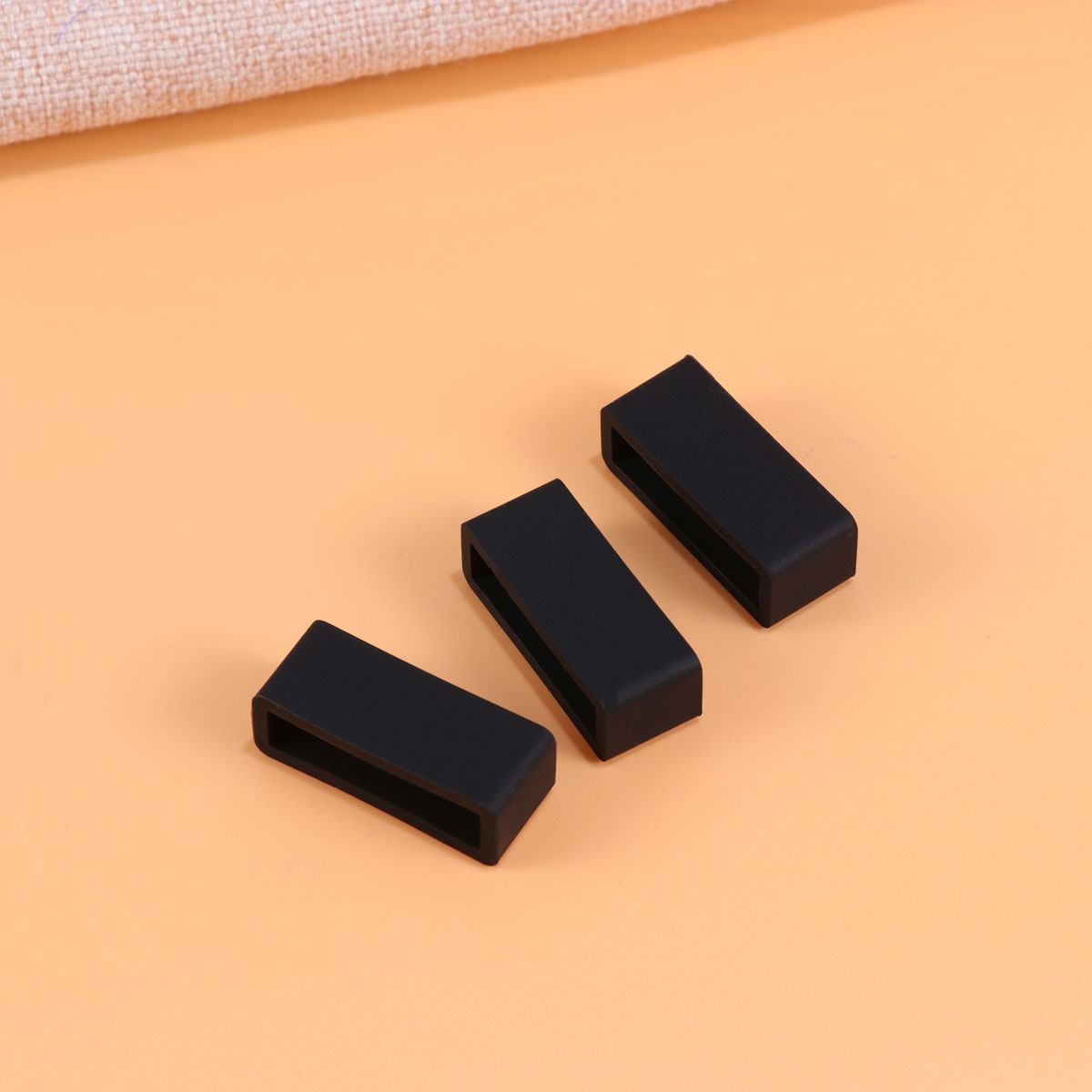 Silicone Watch Band 22Mm - 8개입, 22mm, 검은색 실리콘 시계줄 고정
