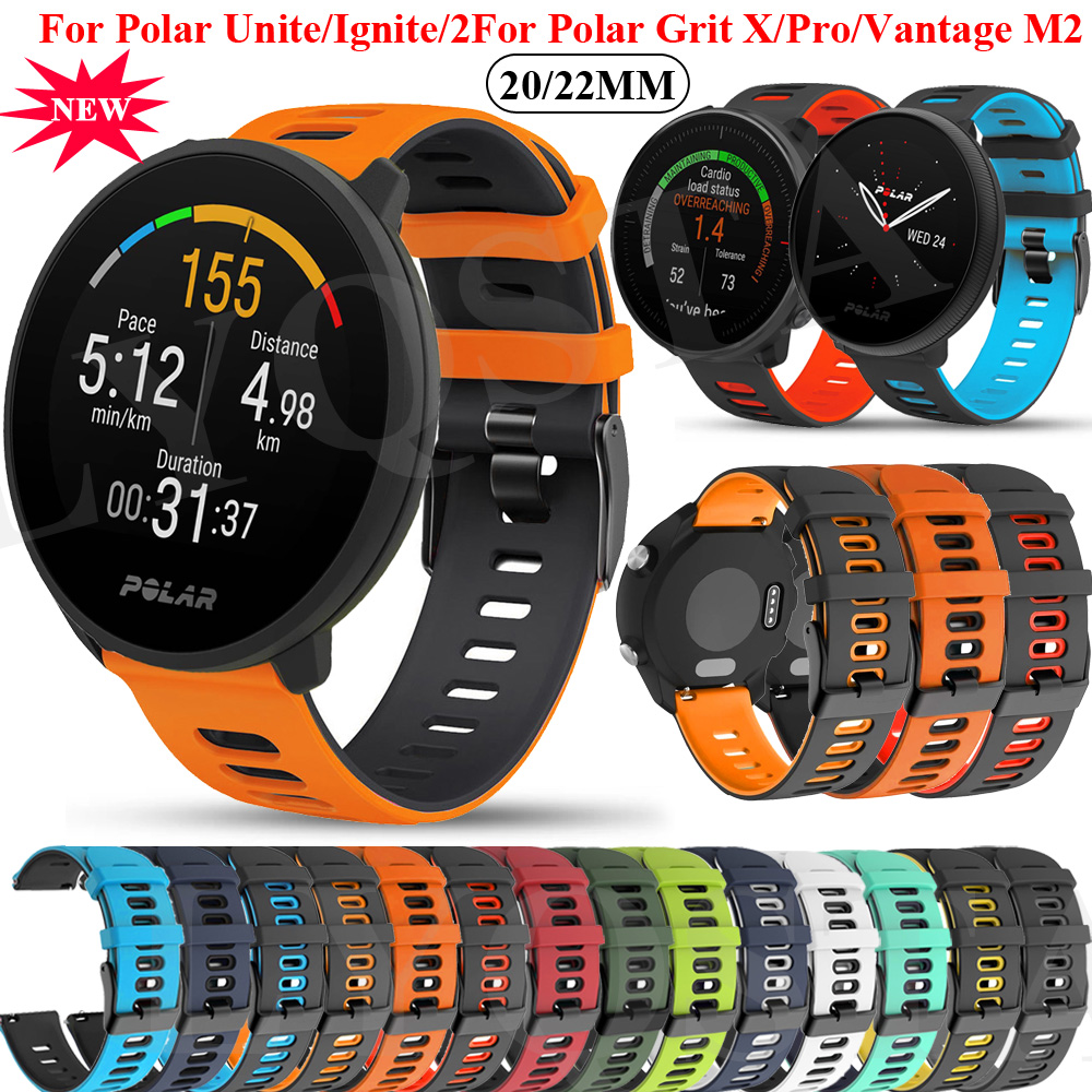 Silicone Watch Band 22Mm - Polar Vantage M/Ignite 2 시계 밴드