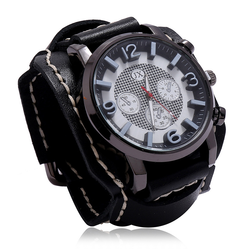 Leather Watch Band Men - 펑크 빈티지 정품 가죽 스트랩 전자