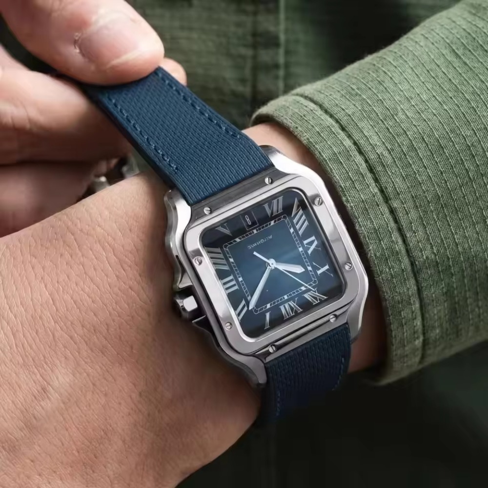 Cartier Watch Santos - 까르티에 산토스 시계에 맞는 FKM 고무