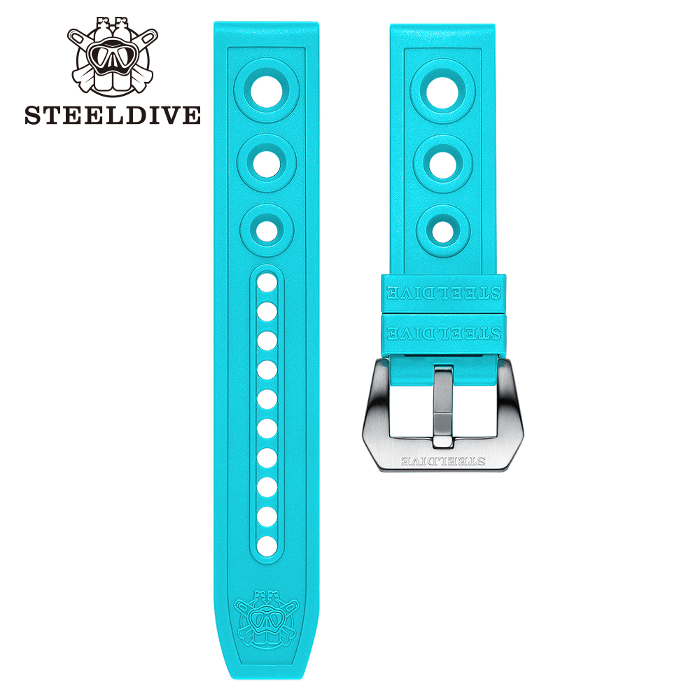Rubber Strap Diver - 고무 스트랩 20mm 교체 시계 밴드