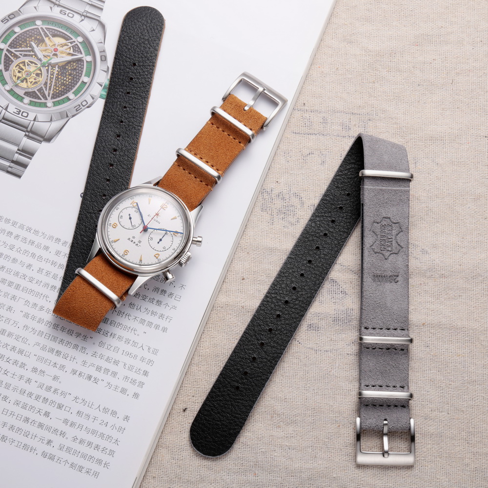 Tropic Strap Vintage - HEMSUT-정품 가죽 시계 밴드 스웨이드 원피스