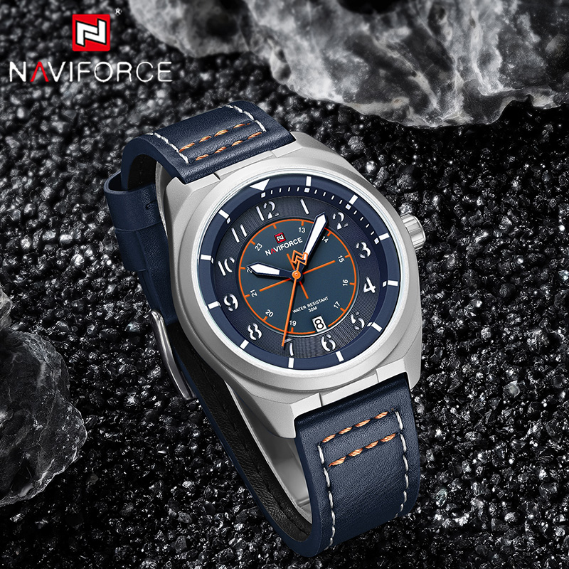 NAVIFORCE 남성용 쿼츠 시계 3ATM 방수 고품 - Leather Watch Band Men 리뷰 및 가격