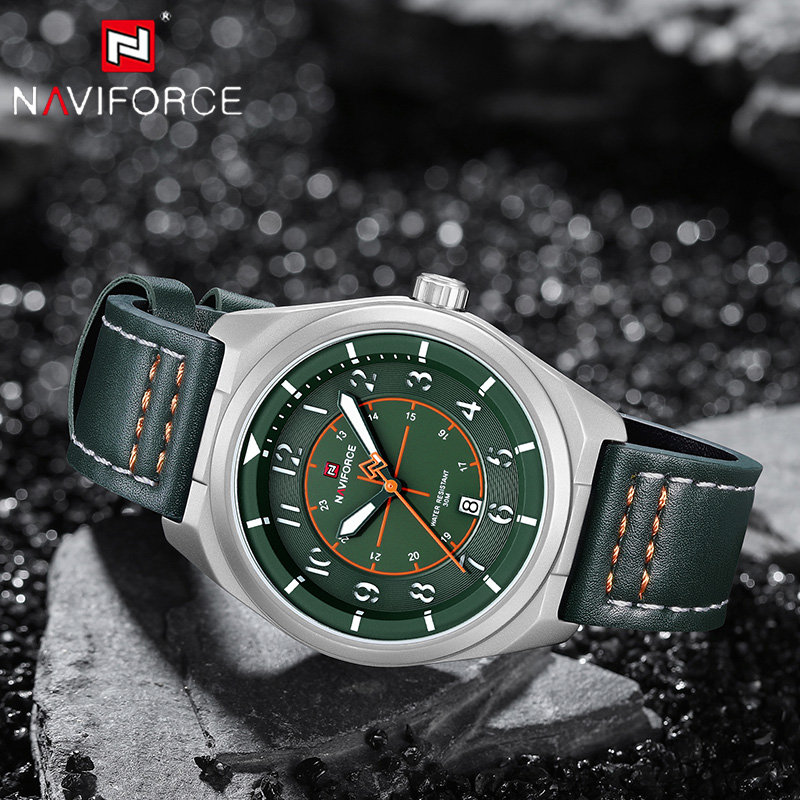NAVIFORCE 남성용 쿼츠 시계 3ATM 방수 고품 - Leather Watch Band Men 리뷰 및 가격