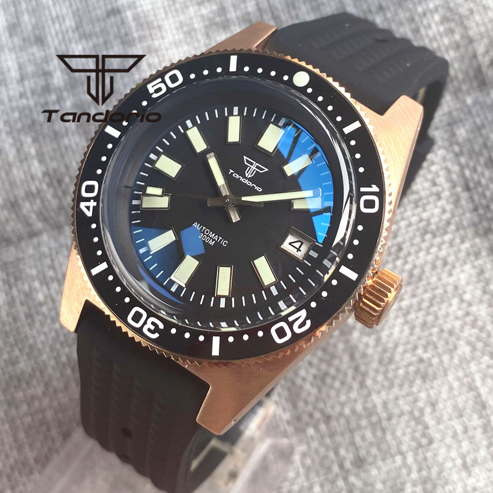 Tandorio 남성용 자동 시계 AR 사파이어 크리스 - Rubber Strap Diver 리뷰 및 가격