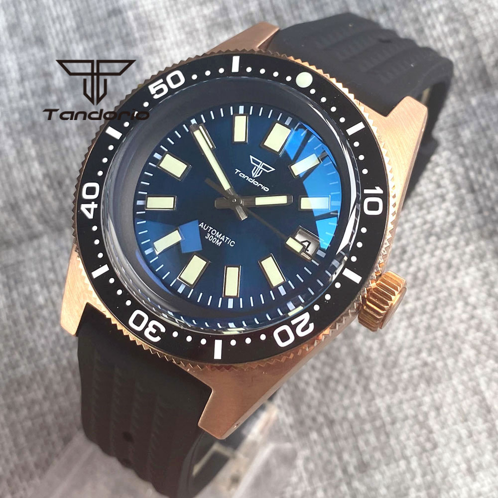 Tandorio 남성용 자동 시계 AR 사파이어 크리스 - Rubber Strap Diver 리뷰 및 가격