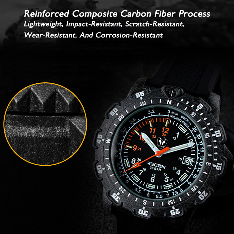 Hnlgnox Mens 파일럿 시계 스포츠 시계 군사  - Rubber Strap Diver 리뷰 및 가격