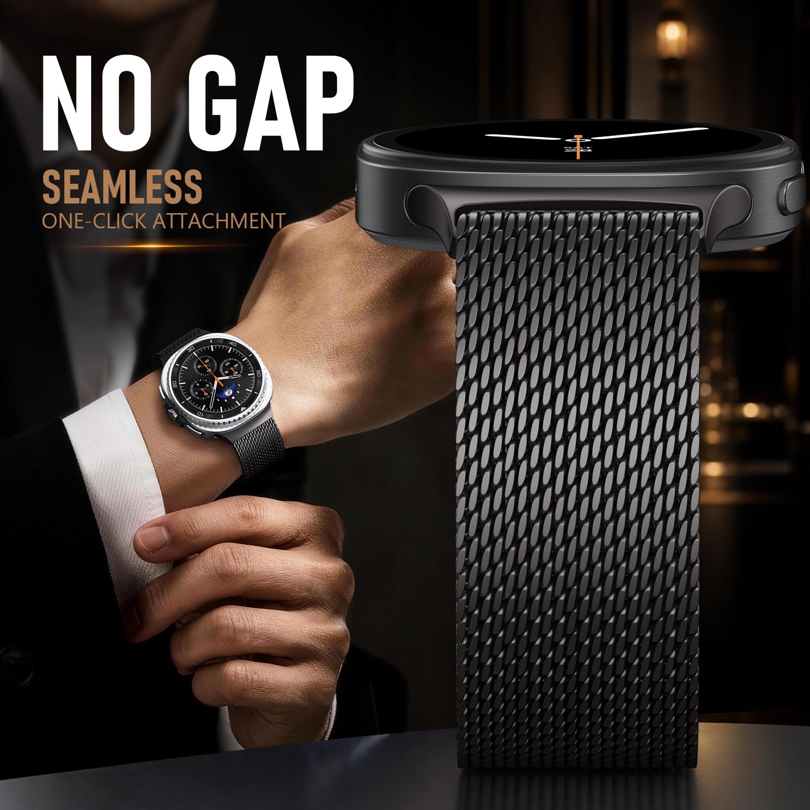 삼성 갤럭시 워치 8 클래식 46mm용 밀라니즈 루프  - Milanese Loop Magnetic 리뷰 및 가격