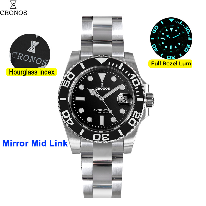 크로노스 서브 다이버 남성용 시계 스테인레스 스틸 PT - Rolex Watch Submariner 리뷰 및 가격