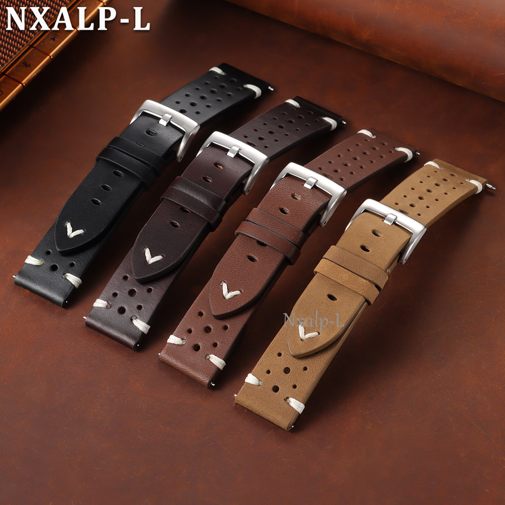수제 소가죽 시계줄 20mm 22mm 오일 왁스 천연  - Leather Strap Quick Release 리뷰 및 가격