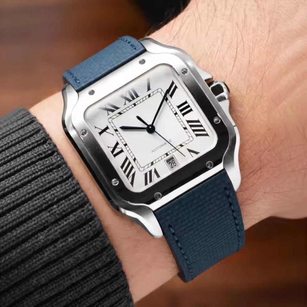 까르티에 산토스 시계에 맞는 FKM 고무 소재의 시계줄 - Cartier Watch Santos 리뷰 및 가격