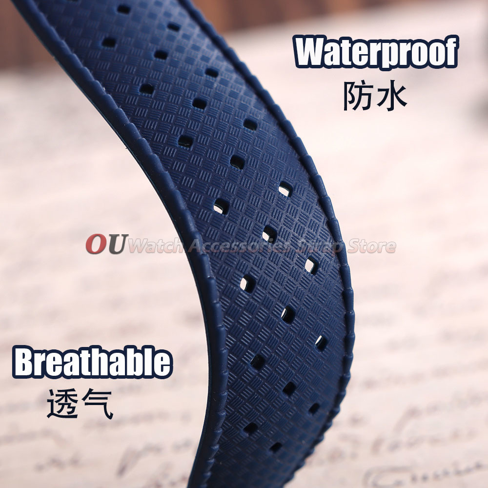 퀵 릴리스 프리미엄 트로피컬 러버 시계줄 20mm 22 - Rubber Strap Diver 리뷰 및 가격