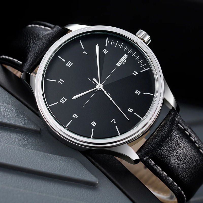 YAZOLE 남성용 시계 비즈니스 캐주얼 가죽 스트랩  - Leather Watch Band Men 리뷰 및 가격