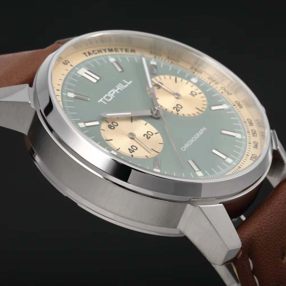 탑힐 빈티지 레이싱 크로노그래프 남성용 기계식 시계 S - Tropic Strap Vintage 리뷰 및 가격